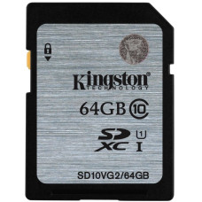 Карта пам'яті Kingston SDHC 64GB Class 10 UHS-I R45MB/s